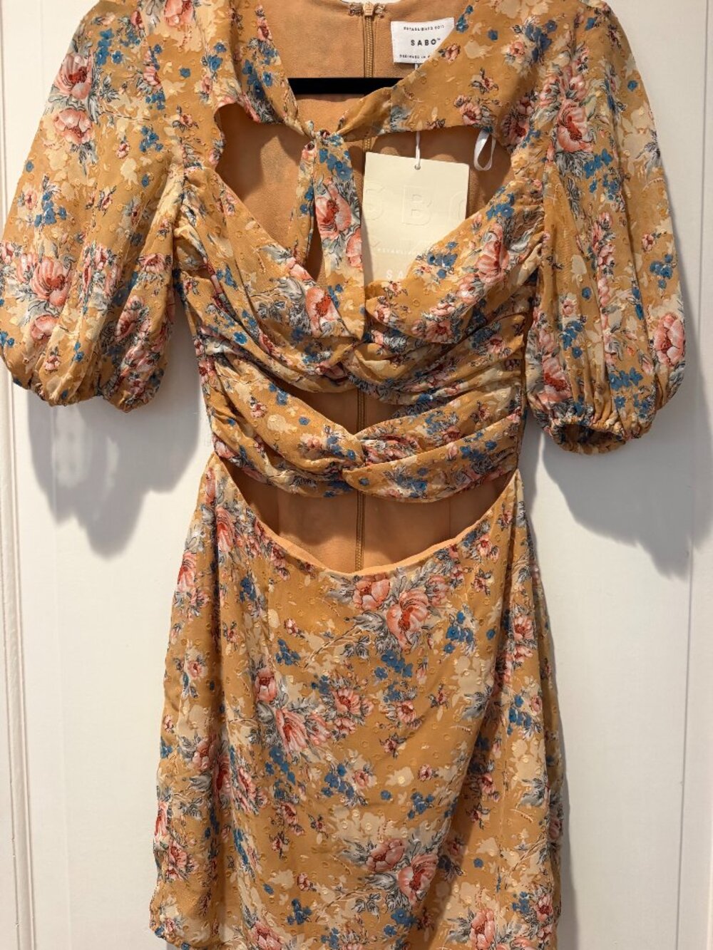 NEW Sabo Australia Floral Mini Dress - - Size XS